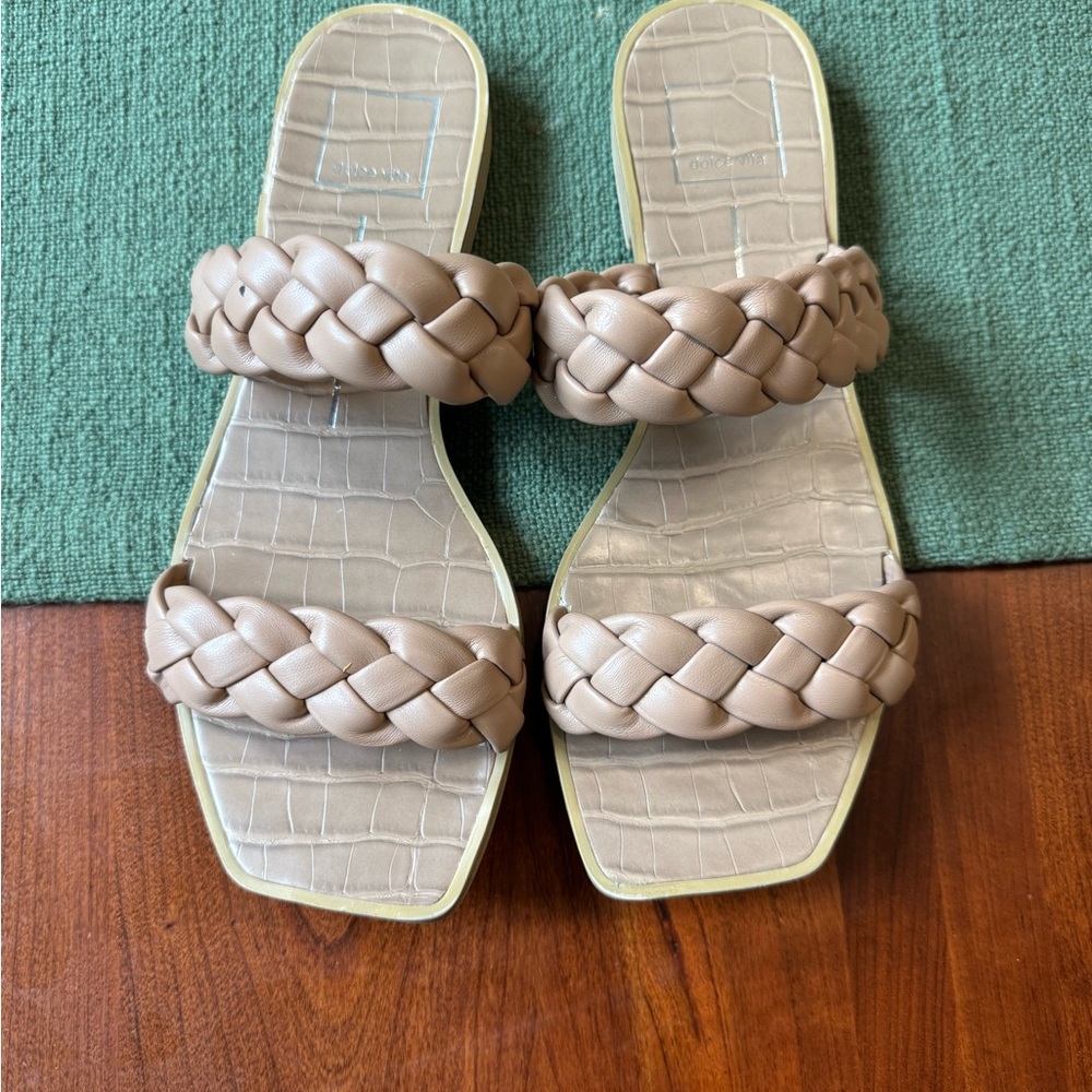 Dolce Vita Tan Braided Sandals Modern Style